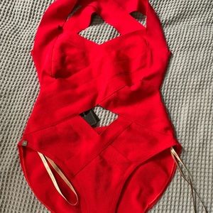 Herve Leger Cut Out Bandage One Piece